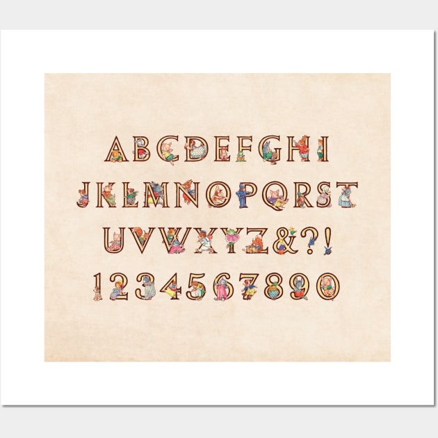 Children's Nursery - Alphabet and Numbers Wall Art by PLAYDIGITAL2020